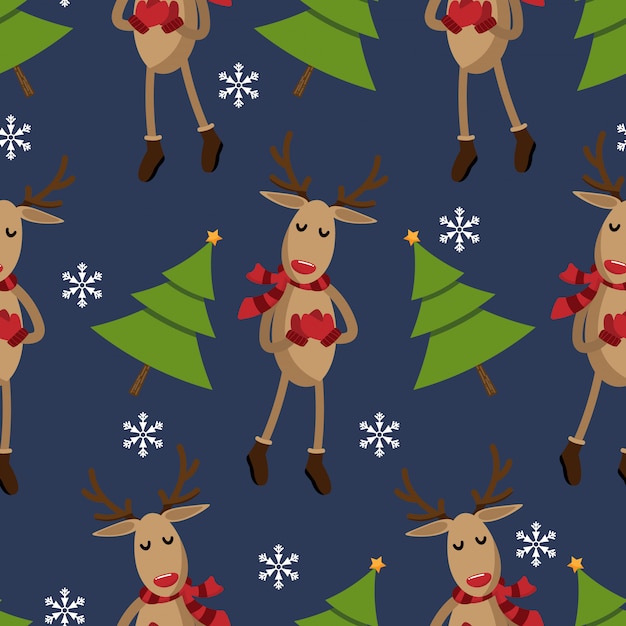 Navidad vacaciones temporada de patrones sin fisuras.
