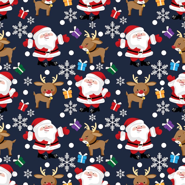 Navidad vacaciones temporada de patrones sin fisuras.