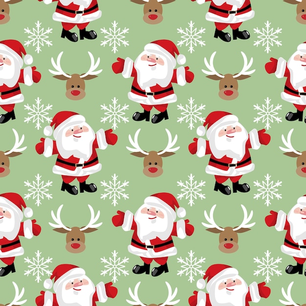 Navidad vacaciones temporada de patrones sin fisuras.