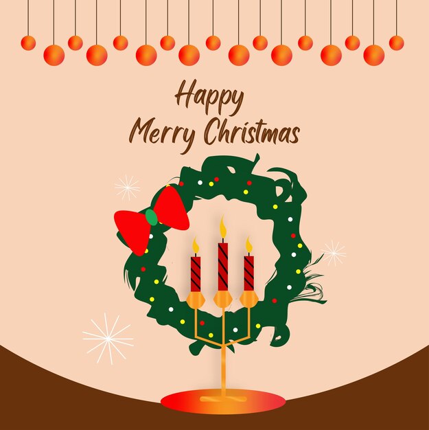 Navidad y vela