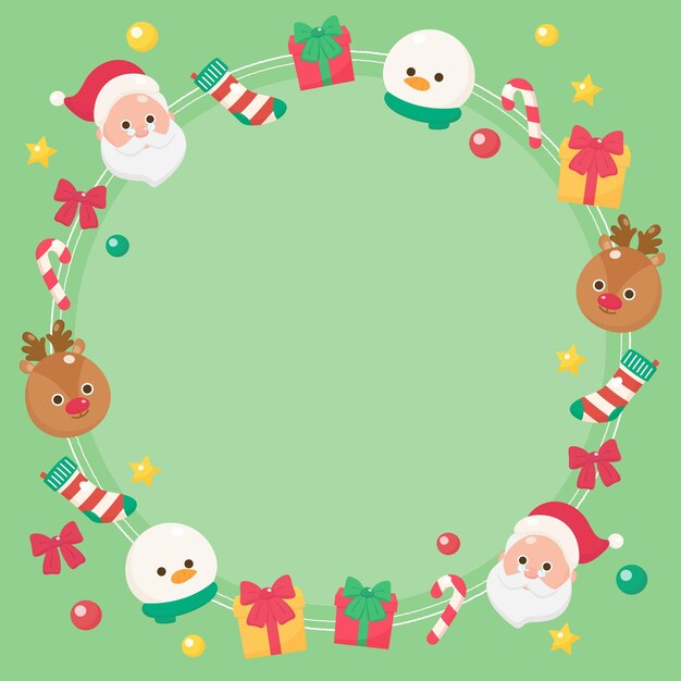 Navidad verde celebrando el marco 1