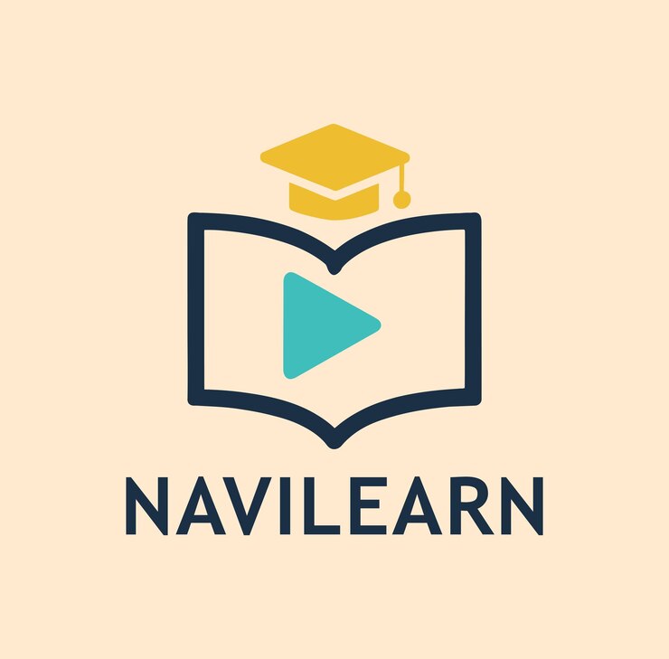 Navilearn Logo Video Learning Education Graduation Cap Open Book