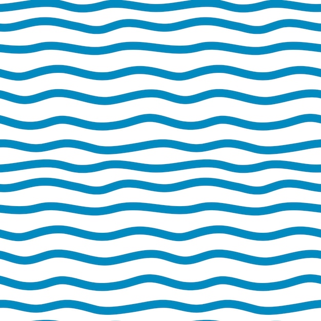 Nawy telón de fondo azul Doodle rayas de patrones sin fisuras Línea ondulada abstracta fondo de pantalla sin fin