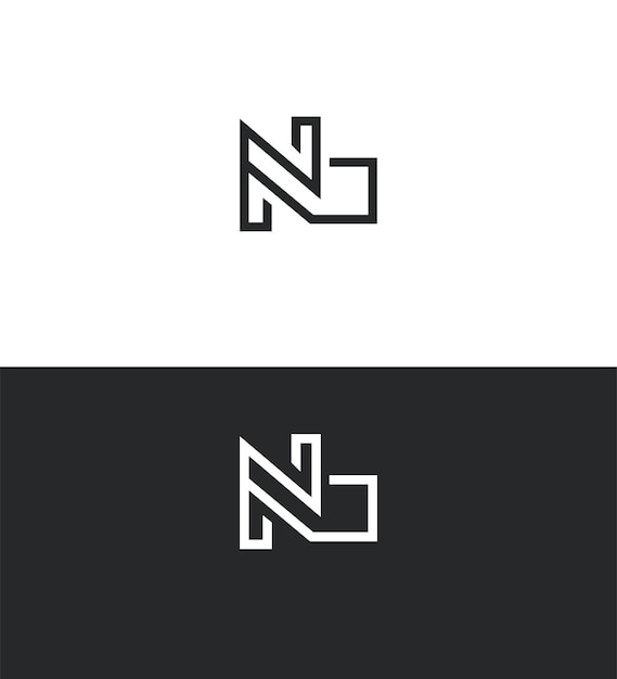 NB BN Lectura Logotipo Símbolo de signo de identidad