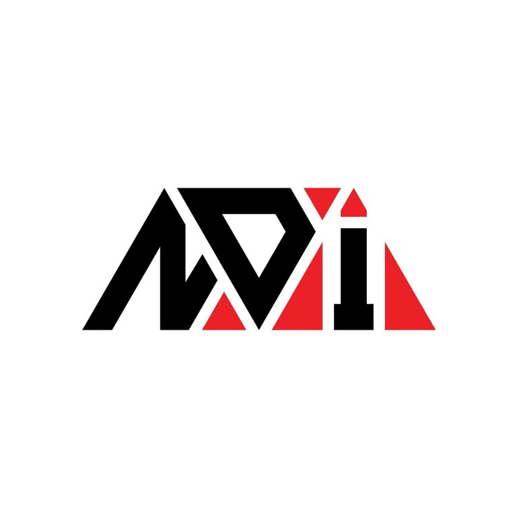 Vector ndi diseño de logotipo de letra triangular con forma de triángulo ndi diseño del logotipo triangular monograma ndi triángulo vectorial plantilla del logotipo con color rojo ndi logo triangular sencillo elegante y lujoso ndi logotipo