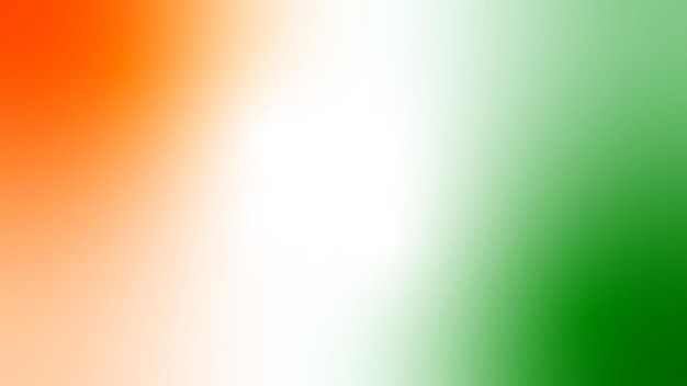 Ndian tricolor naranja azafrán blanco bandera verde gradiente de fondo