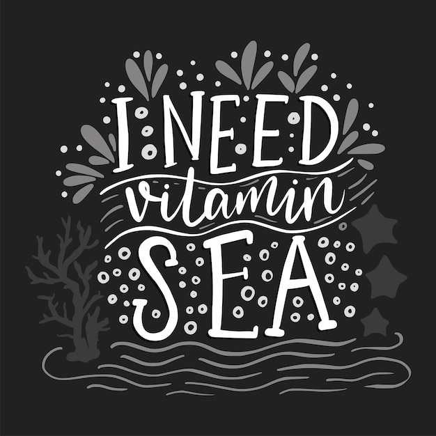 Necesito vitaminas de mar