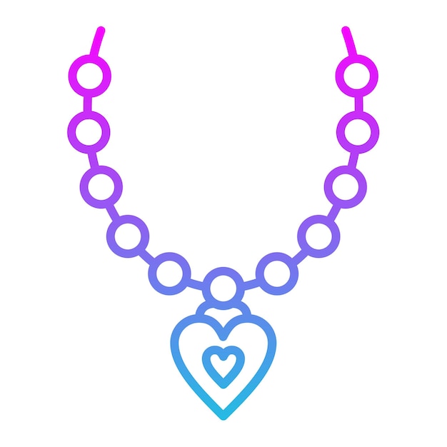 Vector necklace icon