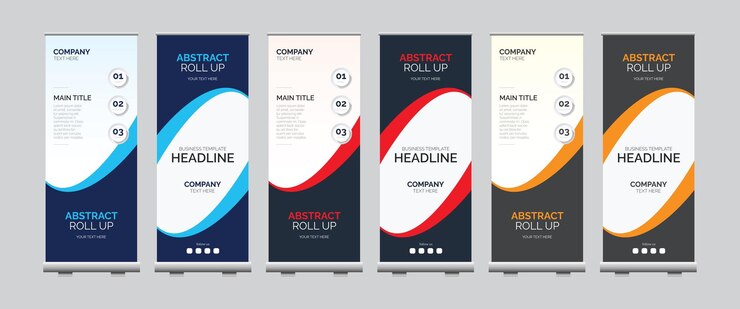 Negocio Corporativo Roll Up Banner Design