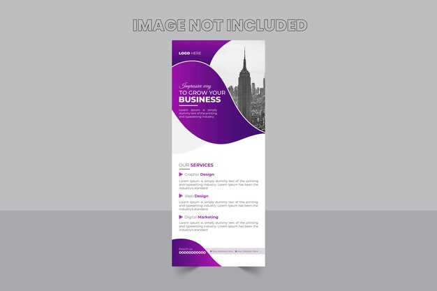 Negocio Corporativo Roll Up Banner Design