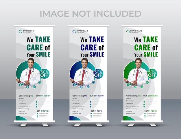 Negocio Corporativo Roll Up Banner Design