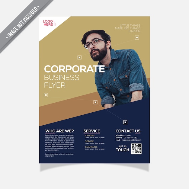 Negocio corporativo volante diseño moderno