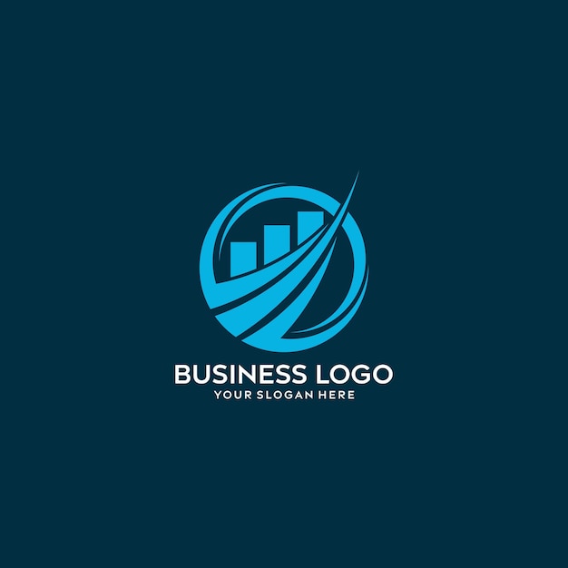 Vector negocio con diseño de logotipo de inversión