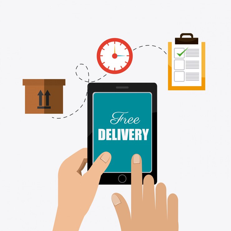 Vector negocio de entrega, transporte y logística.