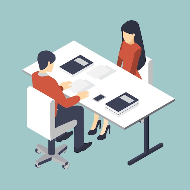Negocio de entrevista de trabajo