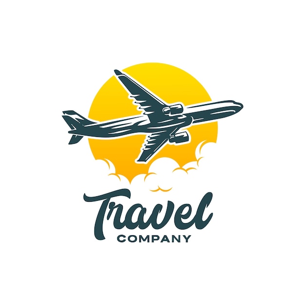 Negocio de logotipo de concepto de viaje