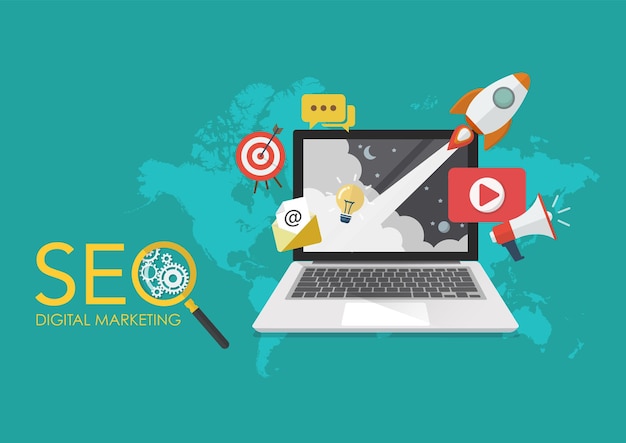 Negocio de marketing de optimización seo