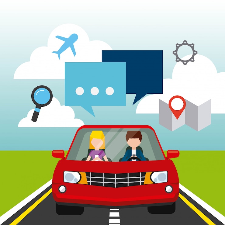 Vector negocio de marketing en redes sociales