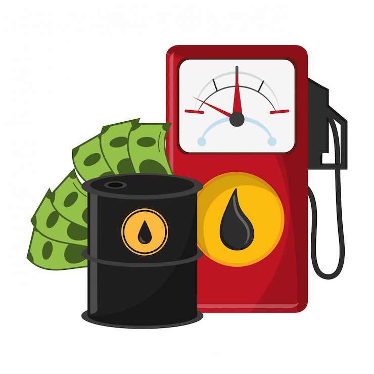 Vector negocio de petroleo y petroleo