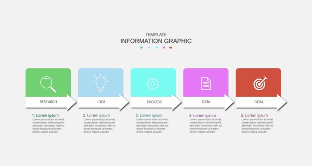 Negocio de plantilla de diseño infográfico
