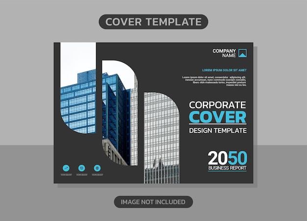 Negocio de portada horizontal de empresa moderna