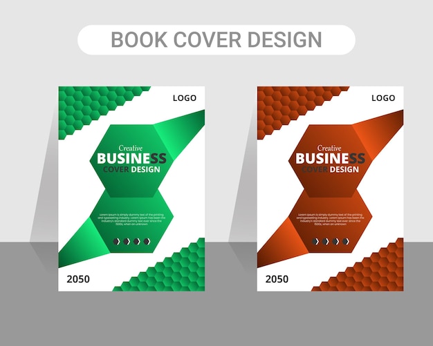 Vector negocios corporativos y plantilla de tamaño a4 de diseño de portada de libro de informe anual simple, moderno y creativo
