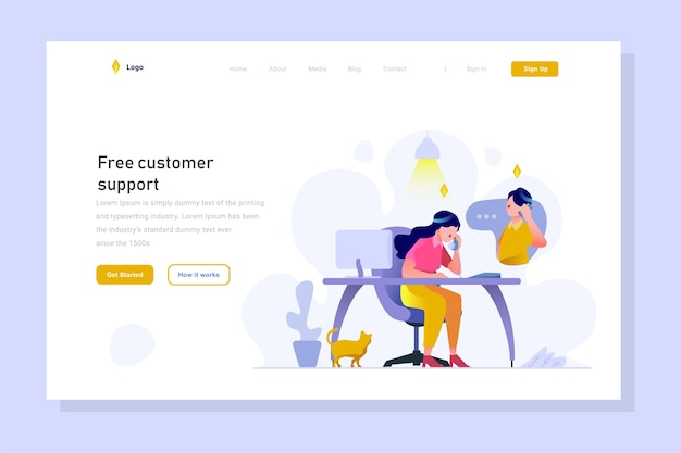 Negocios finanzas ecommerce Admin Servicio al cliente Recibir cliente quejarse estilo de diseño de contorno plano