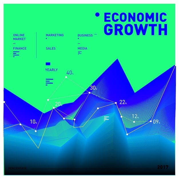 Vector negocios y finanzas vector graphic poster y página