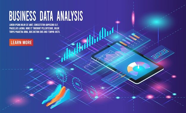 Negocios por tecnología de computación en la nube para análisis de negocios, análisis, investigación, estadística de estrategia, planificación, marketing. inversión en valores, inversión inteligente, gestión estratégica