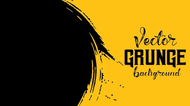 Negro y amarillo abstracto sucio fondo grunge