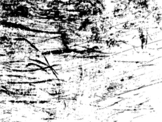 Negro y blanco Grunge semitono vector textura de superposición de angustia superficie abstracta polvo y áspero