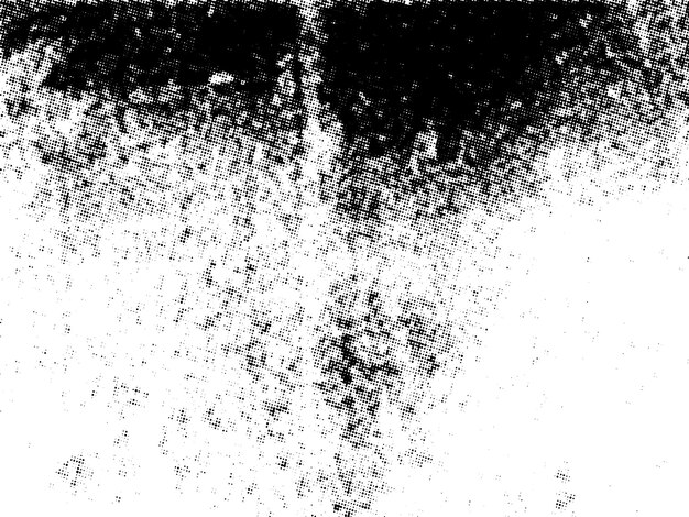 Negro y blanco Grunge semitono vector textura de superposición de angustia superficie abstracta polvo y áspero