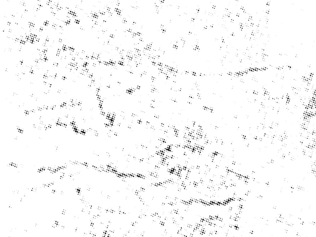 Negro y blanco Grunge semitono vector textura de superposición de angustia superficie abstracta polvo y áspero