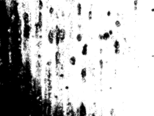 Negro y blanco Grunge semitono vector textura de superposición de angustia superficie abstracta polvo y áspero