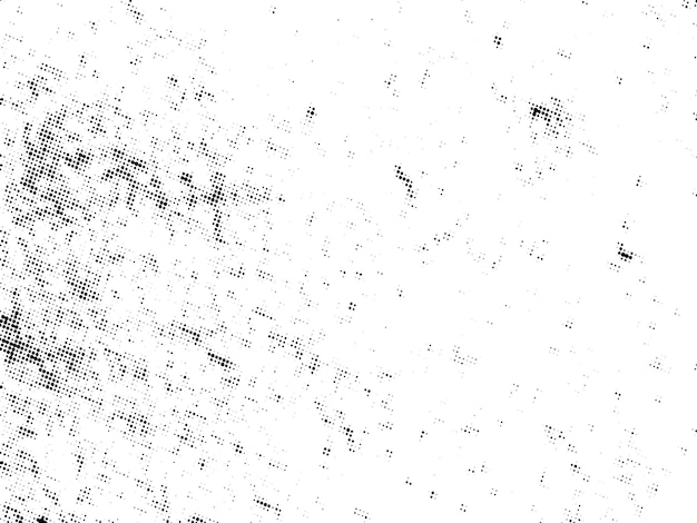 Negro y blanco Grunge semitono vector textura de superposición de angustia superficie abstracta polvo y áspero