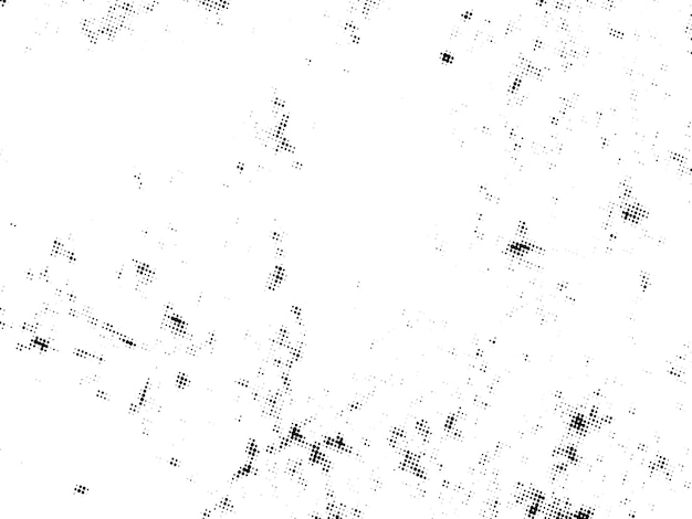 Negro y blanco Grunge semitono vector textura de superposición de angustia superficie abstracta polvo y áspero