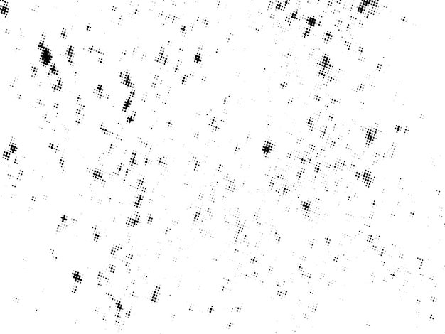 Negro y blanco Grunge semitono vector textura de superposición de angustia superficie abstracta polvo y áspero