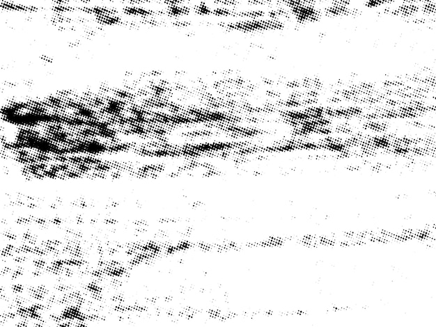 Negro y blanco Grunge semitono vector textura de superposición de angustia superficie abstracta polvo y áspero