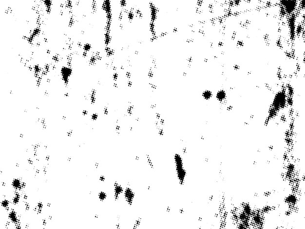 Negro y blanco Grunge semitono vector textura de superposición de angustia superficie abstracta polvo y áspero