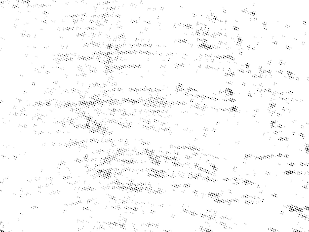 Negro y blanco Grunge semitono vector textura de superposición de angustia superficie abstracta polvo y áspero