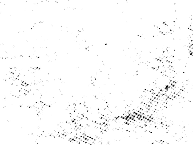 Negro y blanco Grunge semitono vector textura de superposición de angustia superficie abstracta polvo y áspero