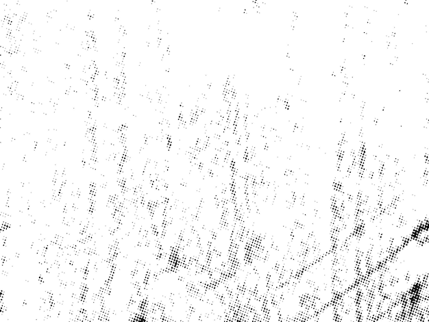 Negro y blanco Grunge semitono vector textura de superposición de angustia superficie abstracta polvo y áspero