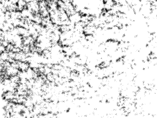 Negro y blanco Grunge semitono vector textura de superposición de angustia superficie abstracta polvo y áspero