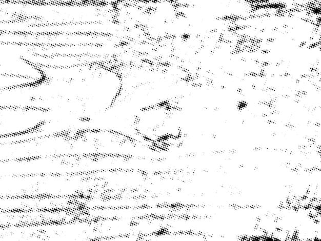 Negro y blanco Grunge semitono vector textura de superposición de angustia superficie abstracta polvo y áspero