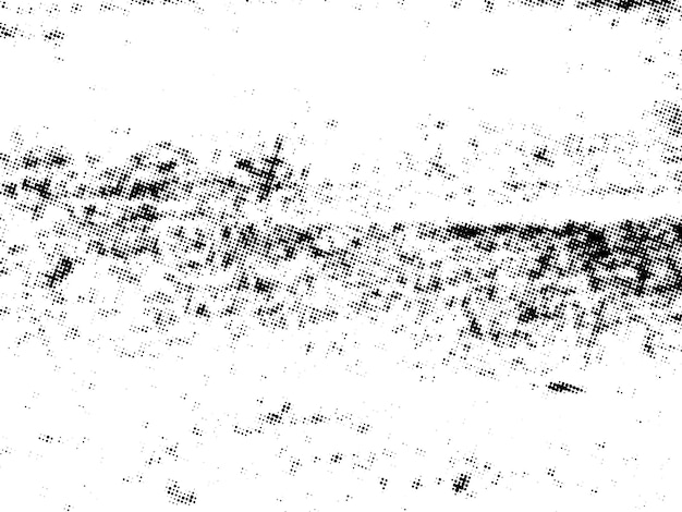 Negro y blanco Grunge semitono vector textura de superposición de angustia superficie abstracta polvo y áspero