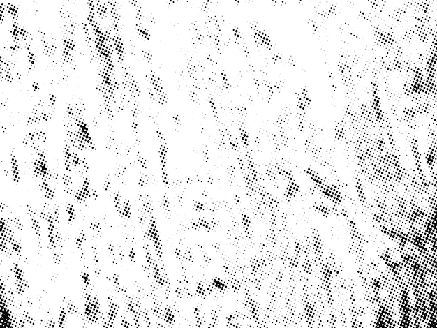 Negro y blanco Grunge semitono vectorial textura de superposición de angustia