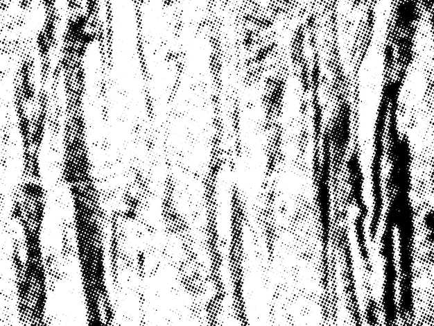 Negro y blanco Grunge semitono vectorial textura de superposición de angustia