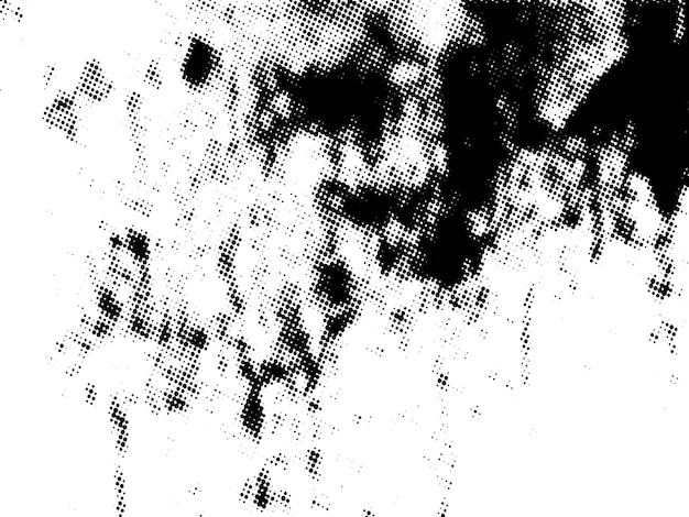 Negro y blanco Grunge semitono vectorial textura de superposición de angustia