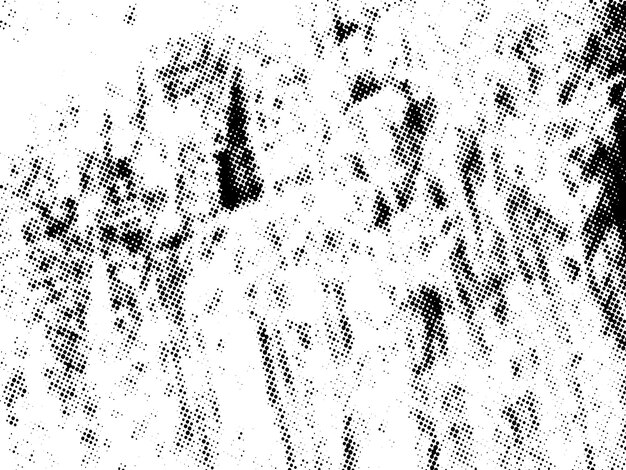 Negro y blanco Grunge semitono vectorial textura de superposición de angustia