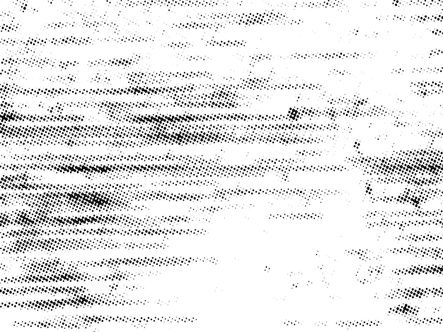 Negro y blanco Grunge semitono vectorial textura de superposición de angustia